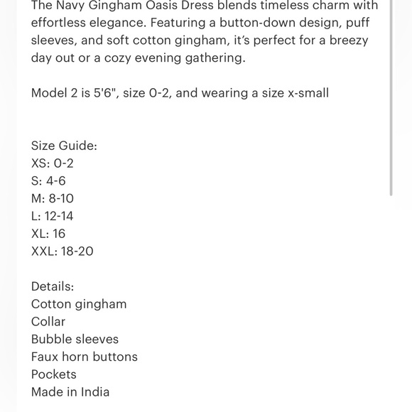 Sunshine Tienda Gingham Checkered Maxi Dress NWT - Picture 4 of 4